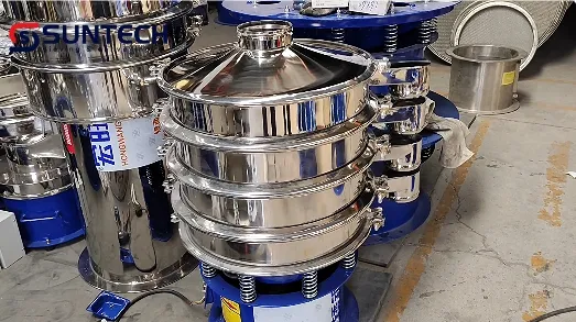 Vaglio vibrante rotante per alimenti da 200 maglie